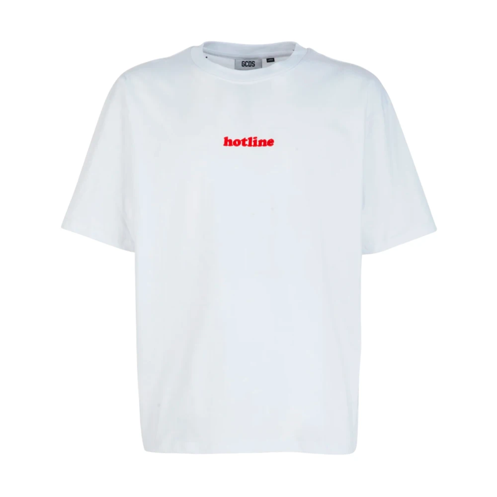 Gcds Korte Mouw Mode T-shirt White Heren