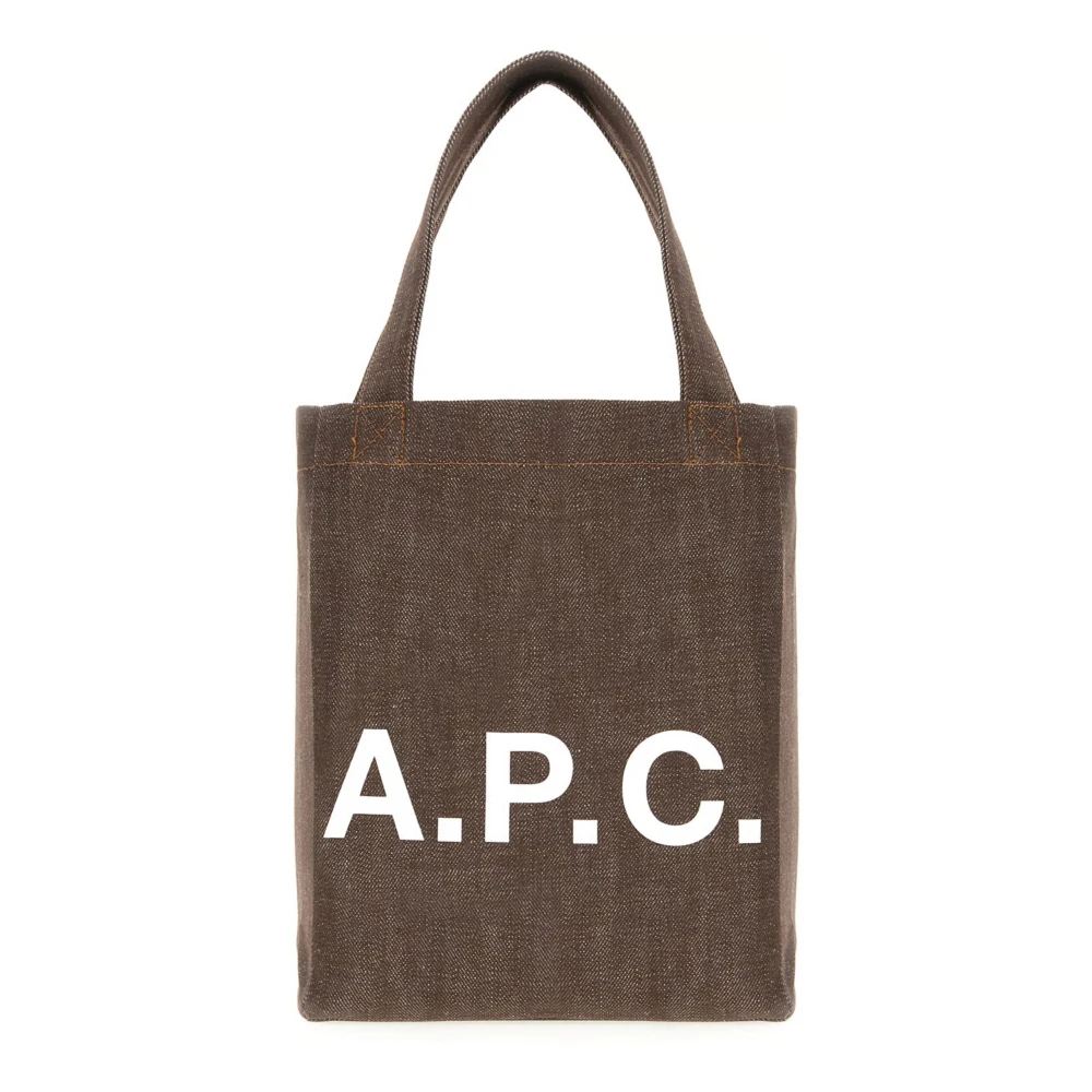 A.p.c. Women's Brown Shopping Bags, One Size, Lou Small Tote Bag