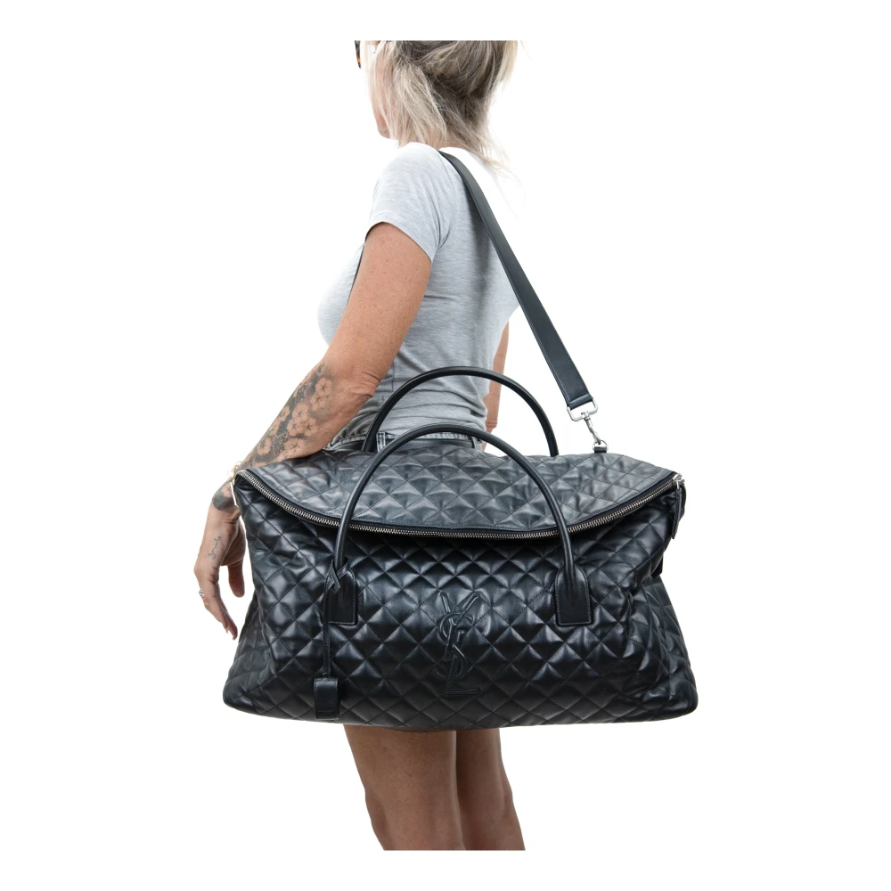 Saint Laurent Leren Reistas met Rits Black Dames