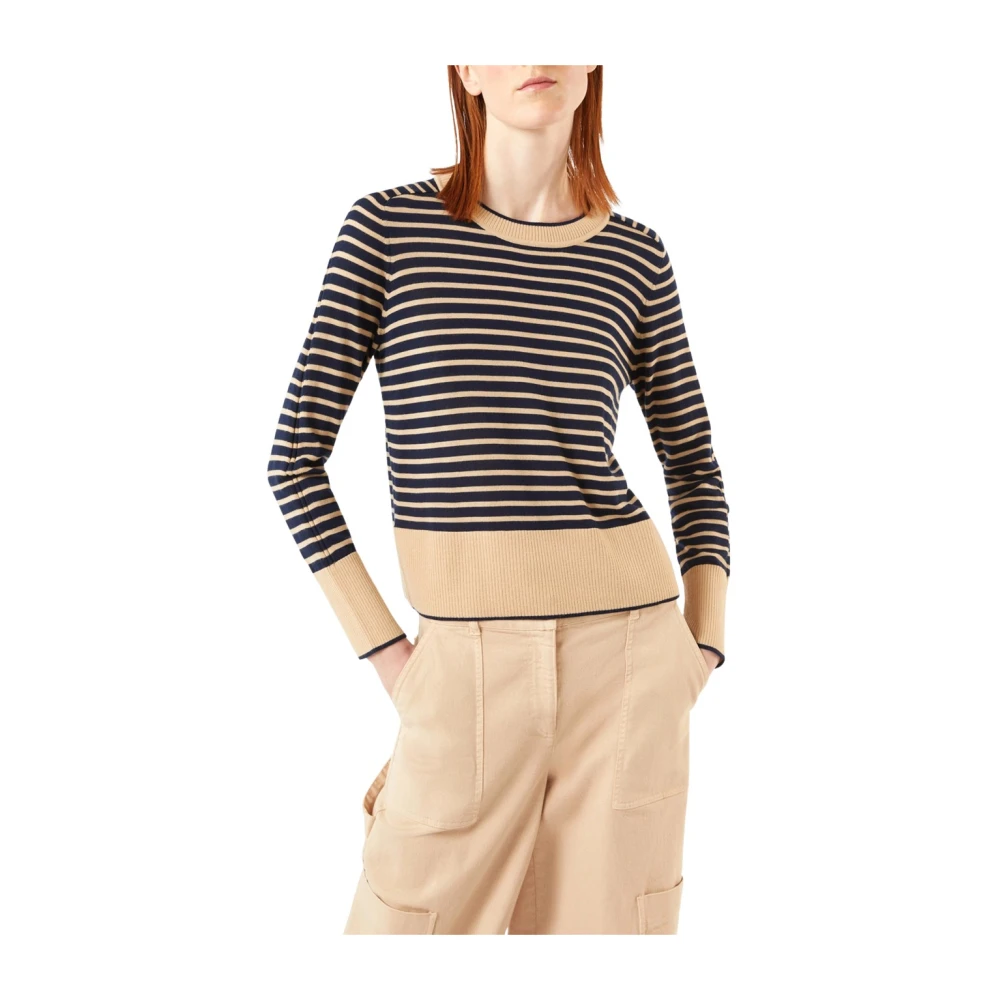 Pennyblack Blauwe Wollen Trui Pelago Model Blue Dames