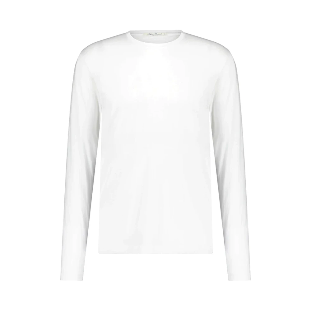 Stefan Brandt Katoenen Slim-Fit Longsleeve Shirt White Heren