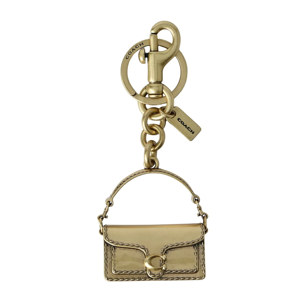 Coach Women's Yellow Keychains, One Size, Bag Charm