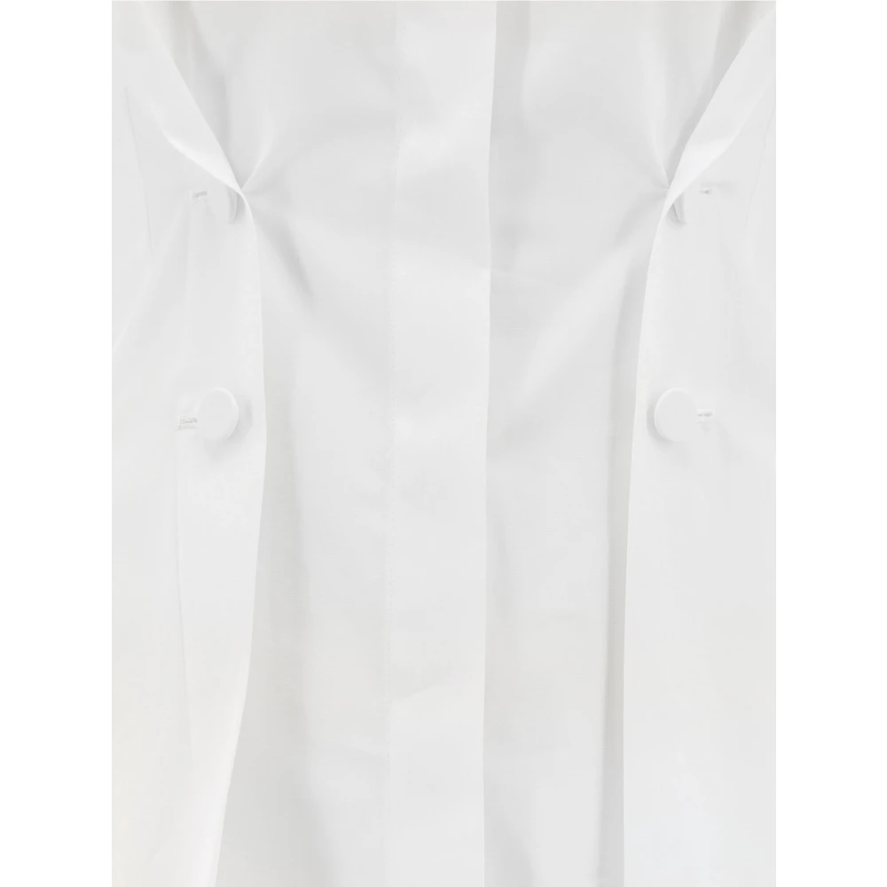 Givenchy Witte Katoenen Overhemd met Puntige Kraag White Dames