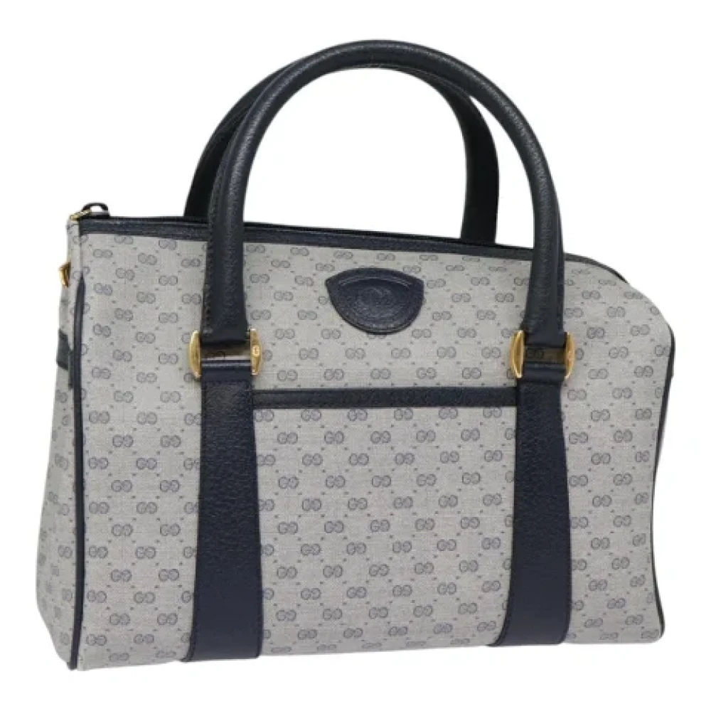 Gucci Vintage Pre-owned Leather handbags Blue Dames
