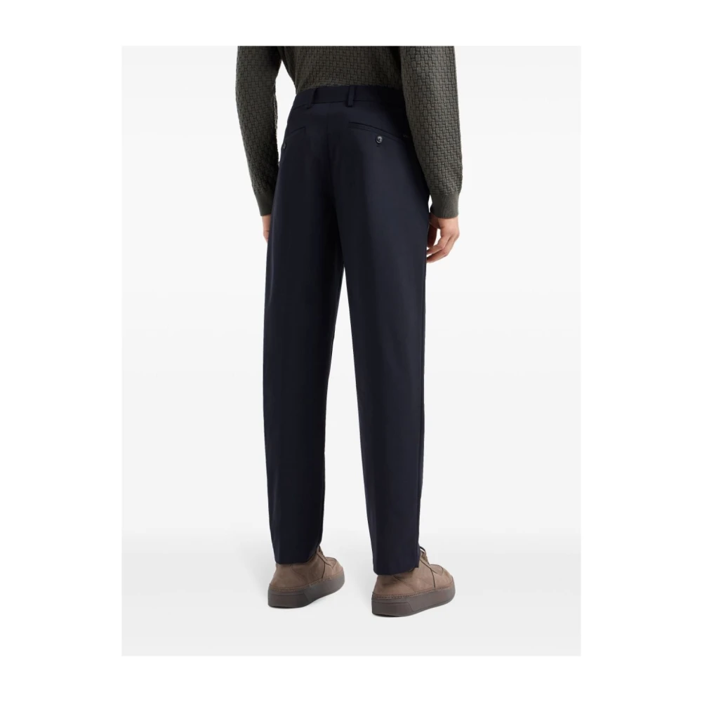 Emporio Armani Blauwe Capsule Broek Lichtgewicht Stijlvol Blue Heren