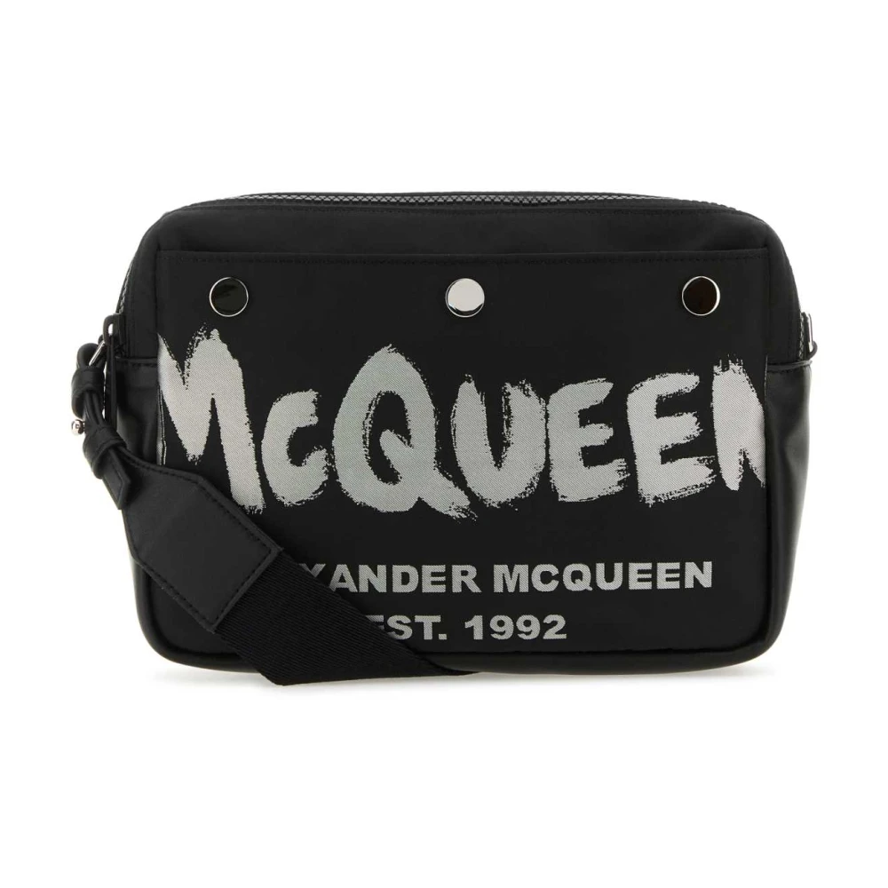 Alexander mcqueen Graffiti Crossbody Tas Black Heren