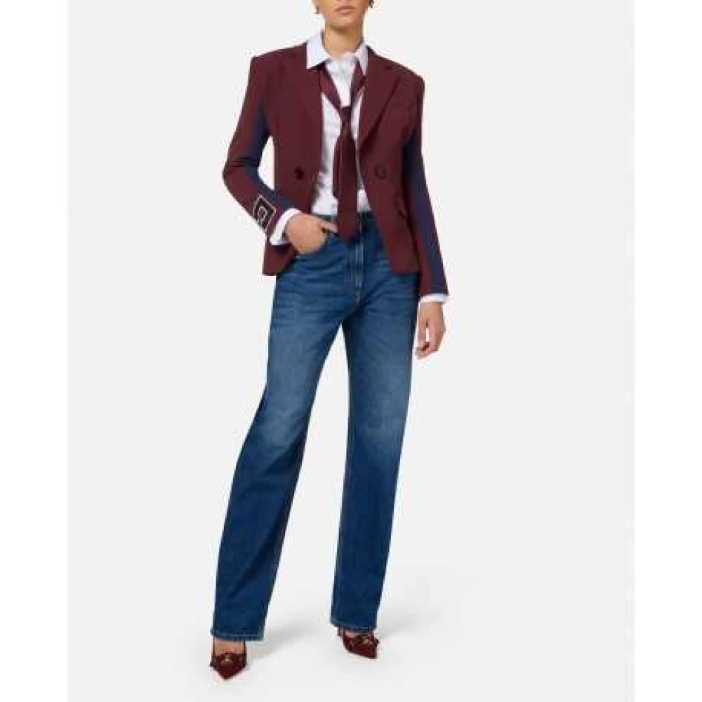 Elisabetta Franchi Double-breasted jas Brown Dames