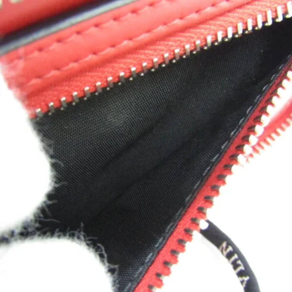 Valentino Vintage Pre-owned Leather wallets Red Dames