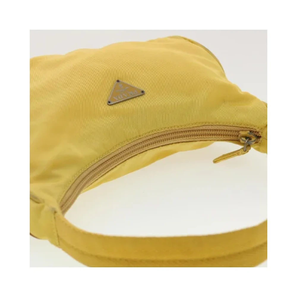 Prada Vintage Pre-owned Nylon prada-bags Yellow Dames