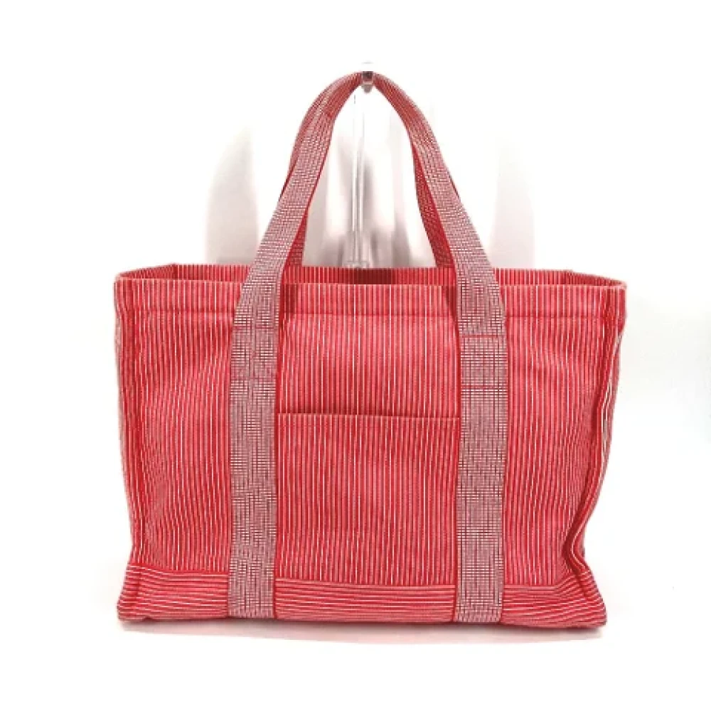 Hermès Vintage Pre-owned Fabric shoulder-bags Red Dames