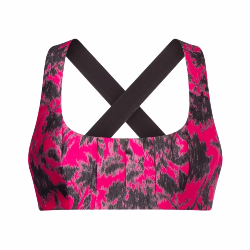 Blumiges Micro Top für feminines Training
