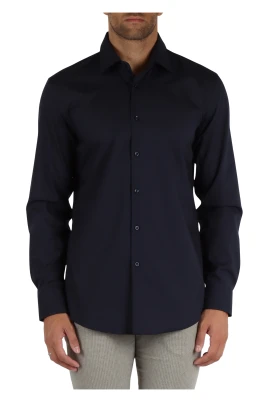 Stretch bomull slim fit skjorta