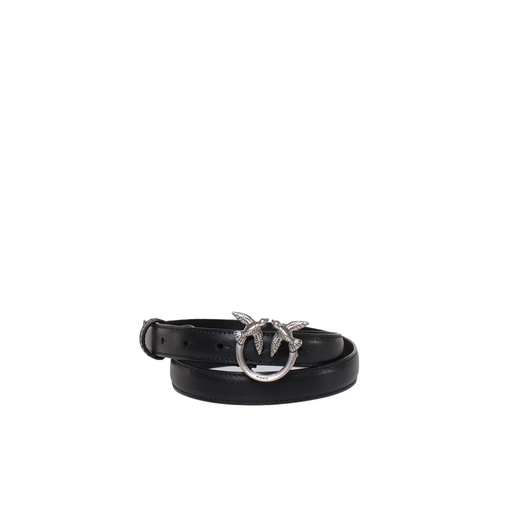 Pinko Women's Black Belts, L, Love Berry H2 Belt