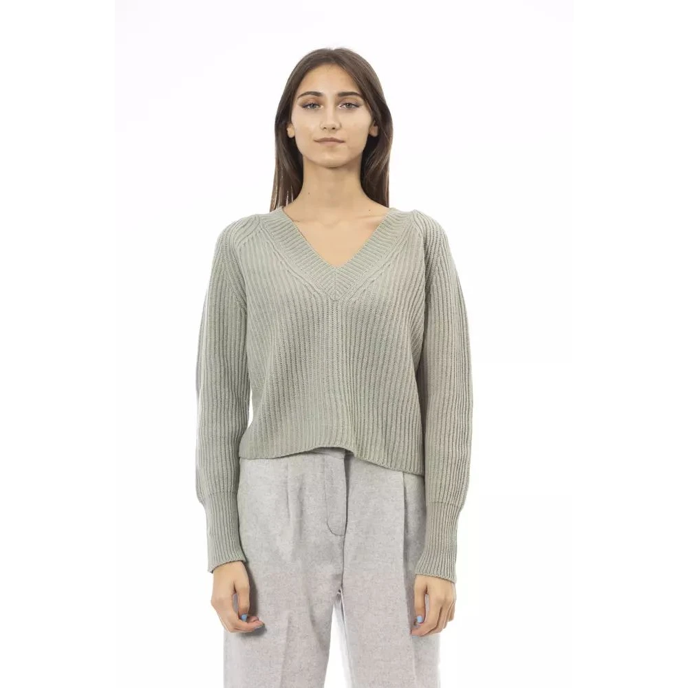 Knitwear > V-neck Knitwear - - Alpha Studio - Modalova