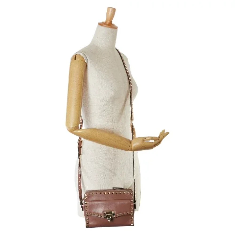 Valentino Vintage Pre-owned Leather shoulder-bags Pink Dames