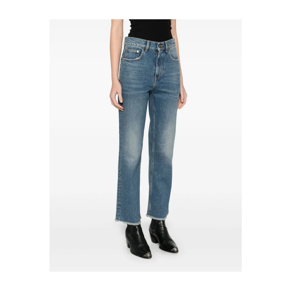Golden Goose Blauwe Cropped Jeans voor Vrouwen Blue Dames