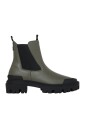 bottines-de-combat-vertes-avec-details-en-caoutchouc