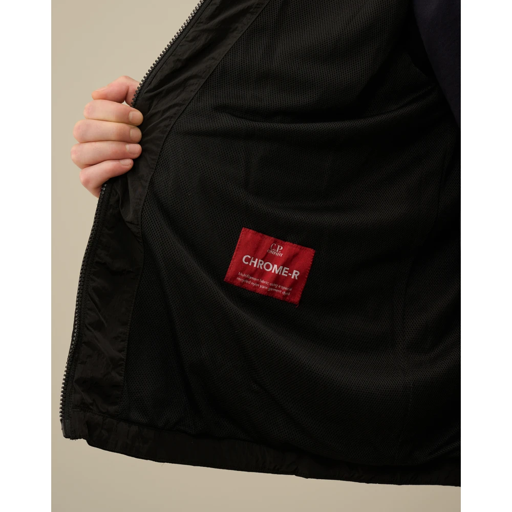 C.P. Company Zwarte Chrome-R Jas Black Heren