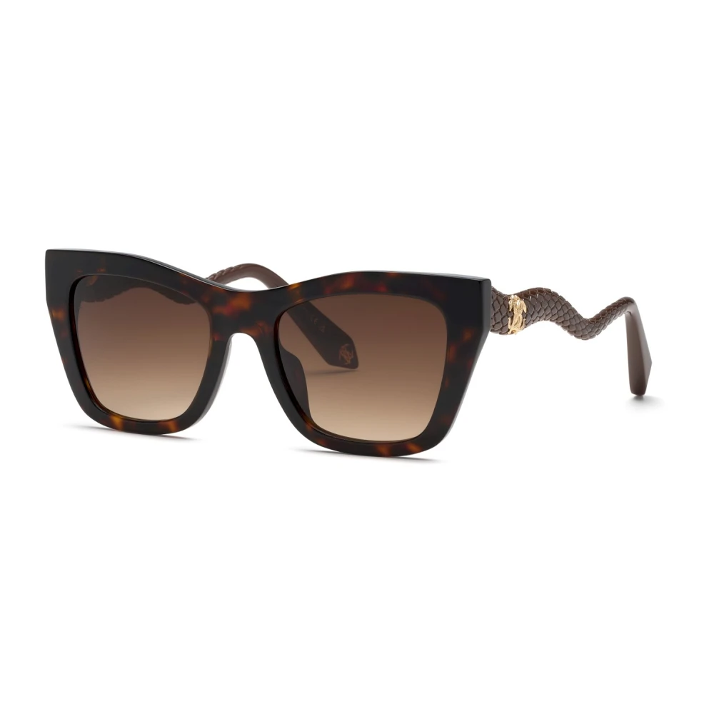 Roberto Cavalli Donna Marrone Occhiali Da Sole Cat-Eye /Giallo Gradient
