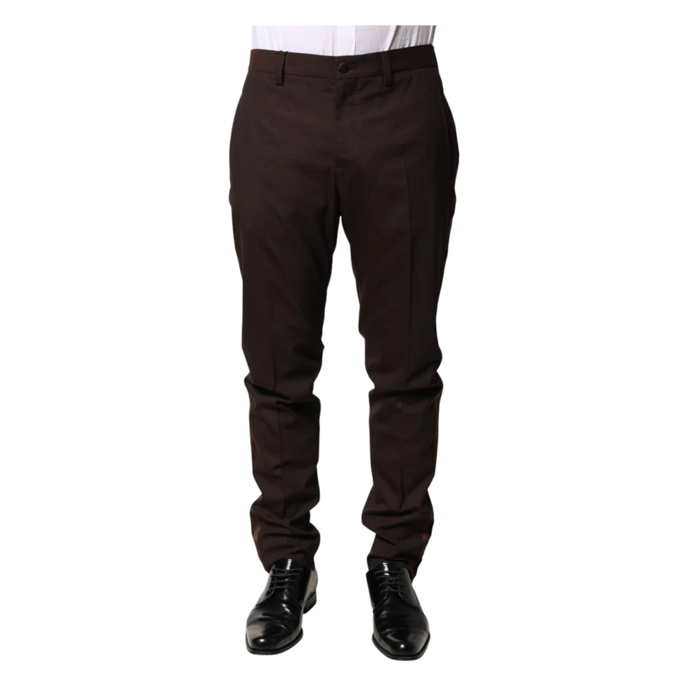 Dolce & Gabbana Brown Chinos, Male, S, Dress Trousers
