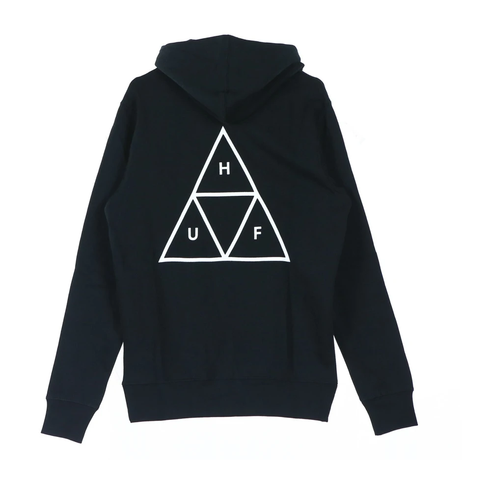 HUF Zwarte hoodie met trekkoord capuchon Black Heren