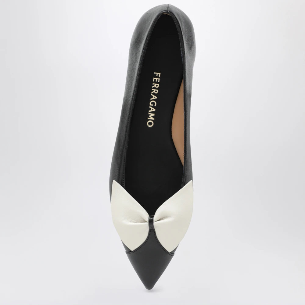 Ferragamo Soft Bow Ballerina Flats