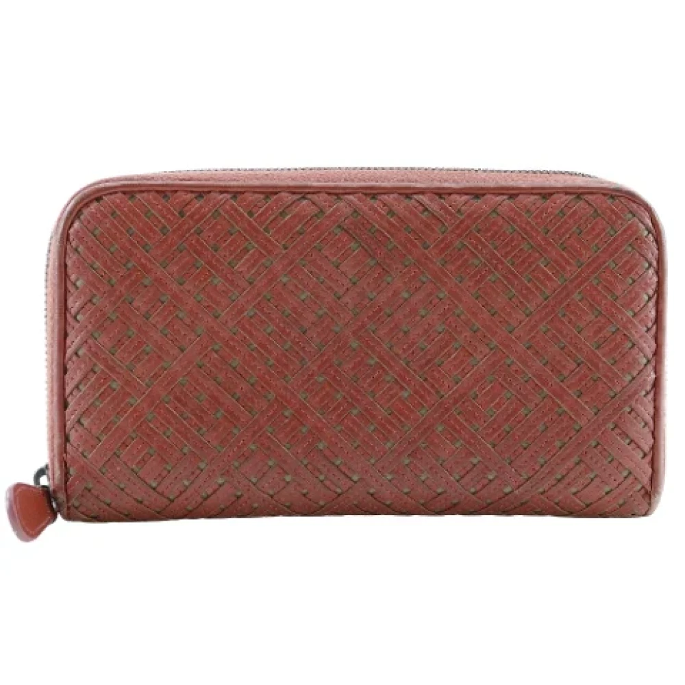 Bottega Veneta Vintage Pre-owned Leather wallets Red Dames