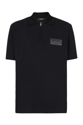 polo-en-coton-avec-etiquette-couture-en-cuir