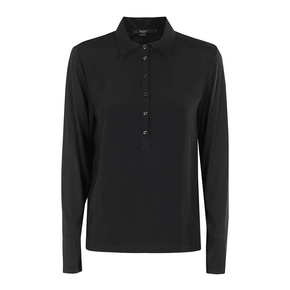 Seventy Klassieke Polo Shirt voor Mannen Black Dames