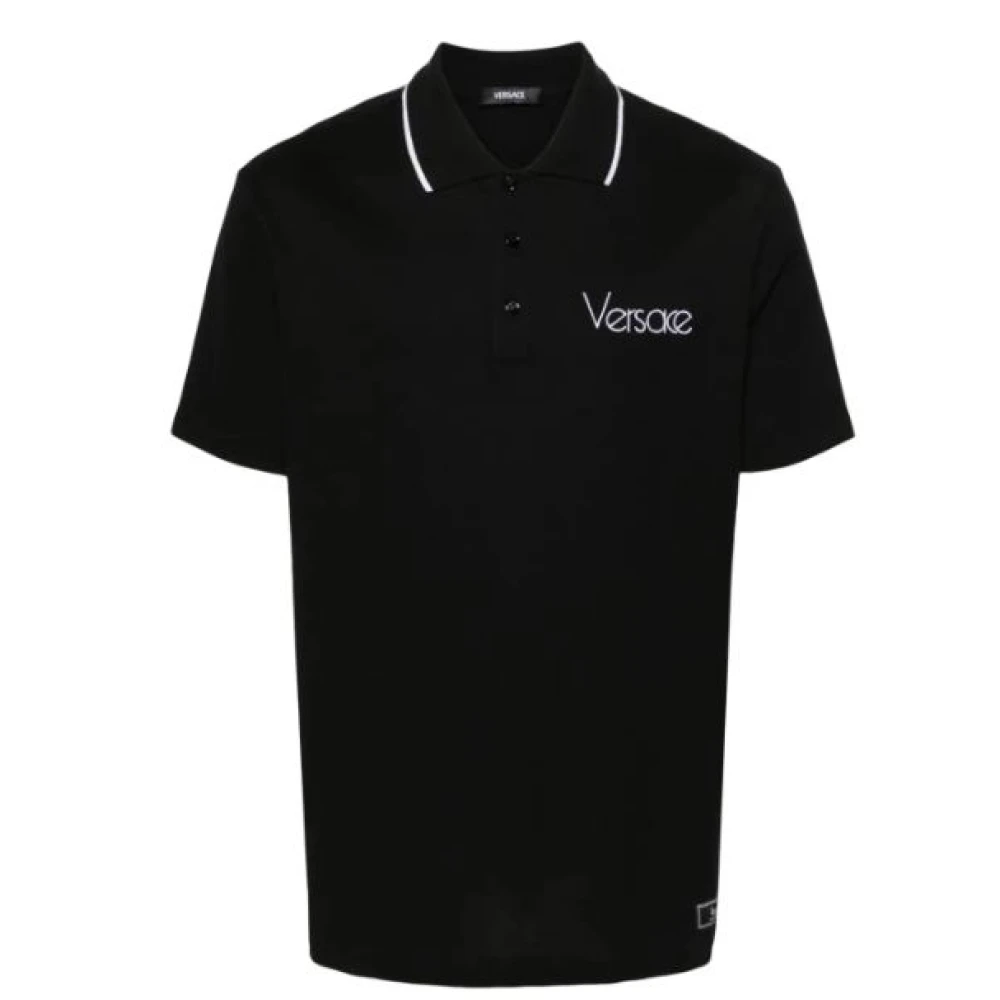 Versace Zwarte T-shirts en Polos Collectie Black Heren