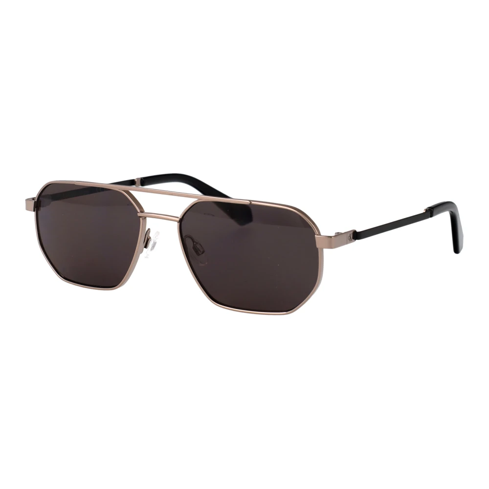 Calvin Klein Jeans Unisex Gray Sunglasses, 56 Mm, Modified Rectangle Sunglasses