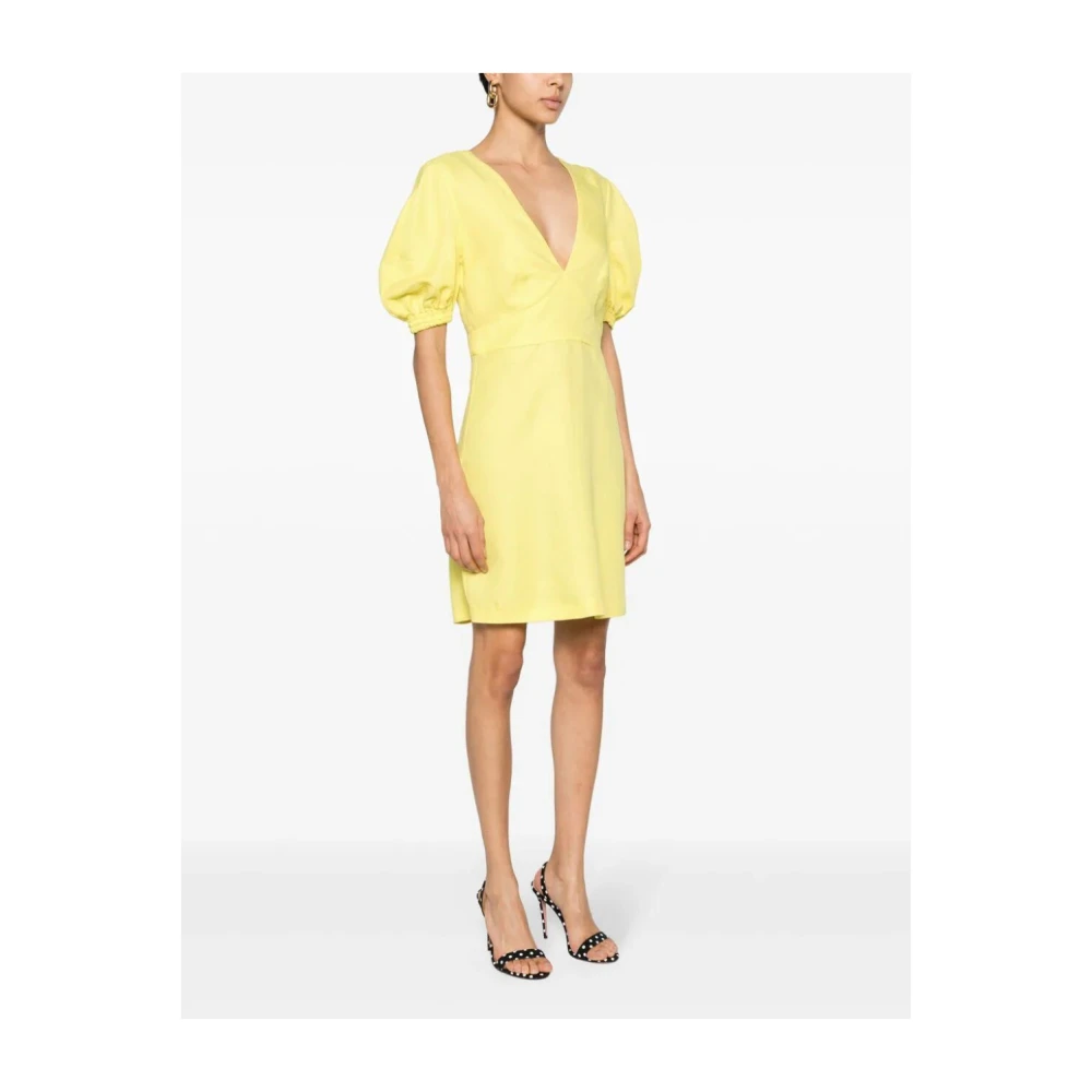 Twinset Elegant Short Dress Yellow Dames