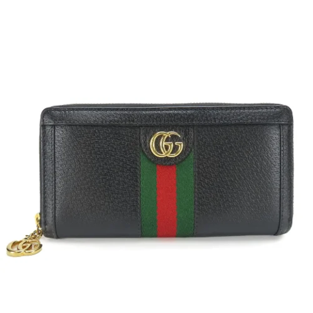 Gucci Vintage Pre-owned Leather wallets Black Dames