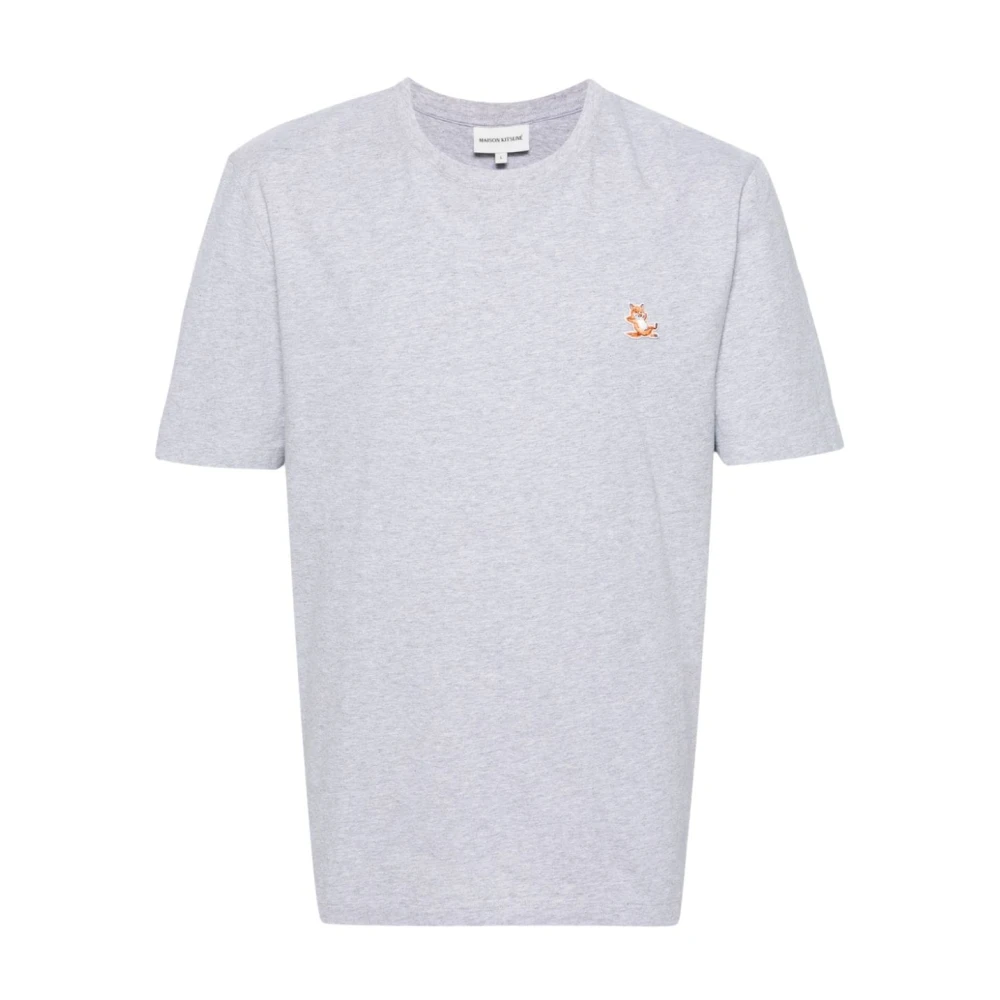 Maison Kitsuné Grijze T-shirts en Polos Gray Heren