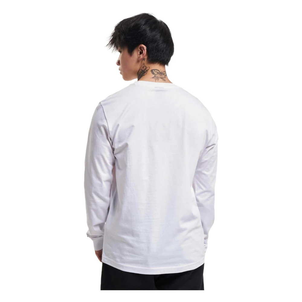 Champion Lange mouwen T-shirt White Heren