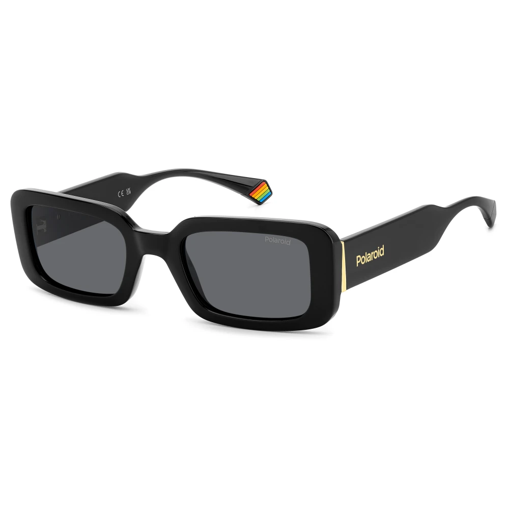 Polaroid Women's Black/Grey Polarized Sunglasses