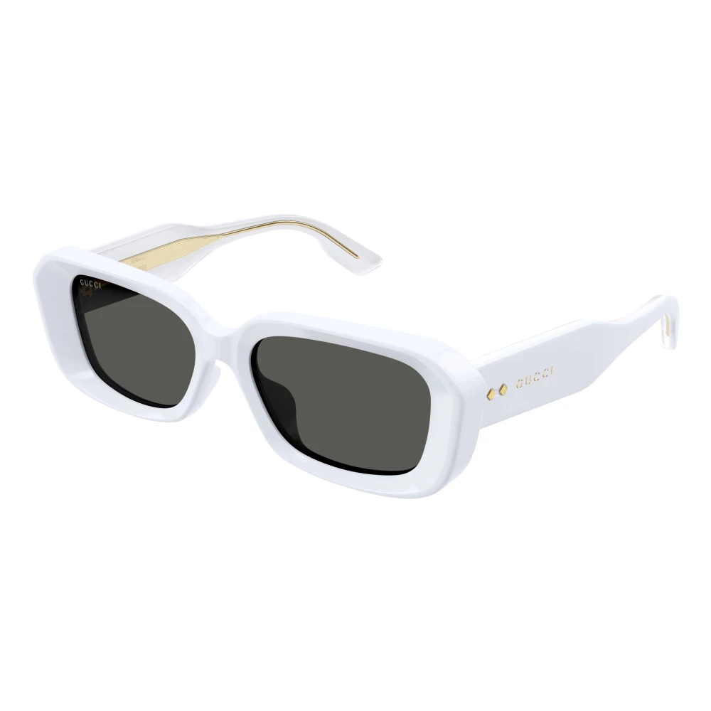 Gucci Women's White Squared Sunglasses - Sunglasses - 54 Mm - Accessories