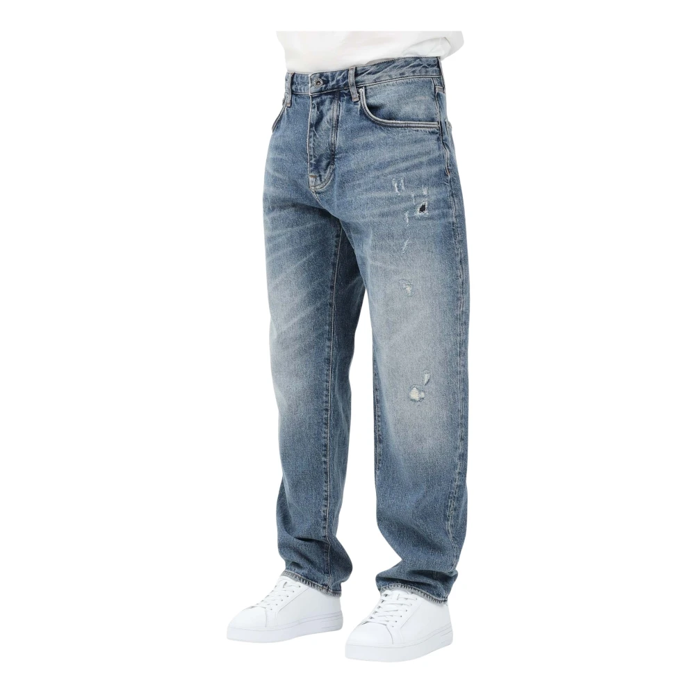 Armani Exchange Vintage Loose Tapered Fit Jeans Blue Heren