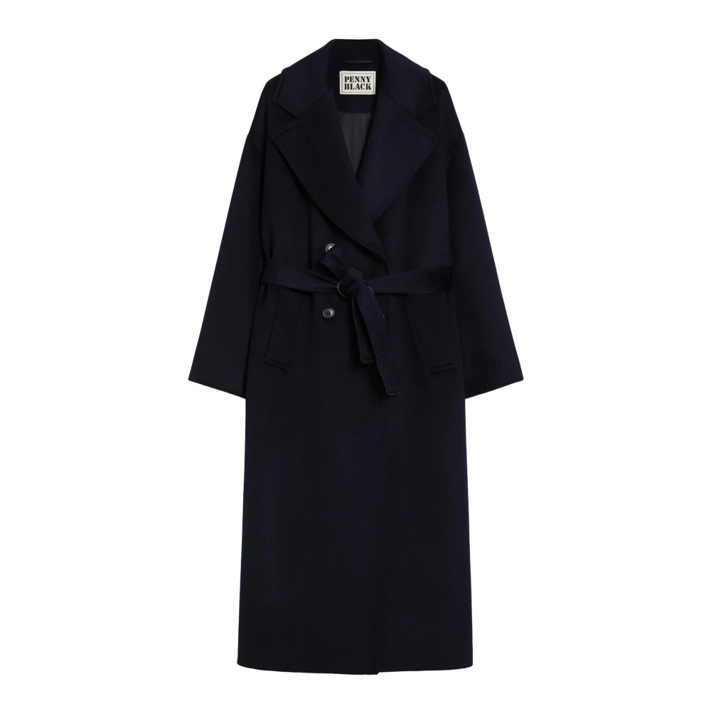 Pennyblack Damen Blau Mäntel, Xsgröße:
