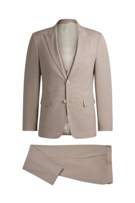 beige-peaked-lapel-slim-fit-dress