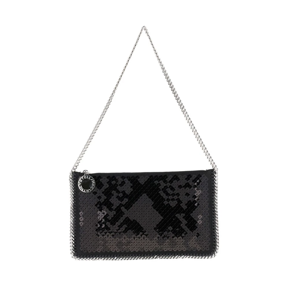 Stella Mccartney Women's Black Falabella Sequin Pochette
