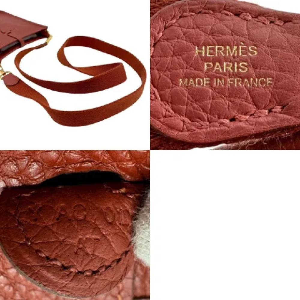 Hermès Vintage Pre-owned Leather shoulder-bags Brown Dames