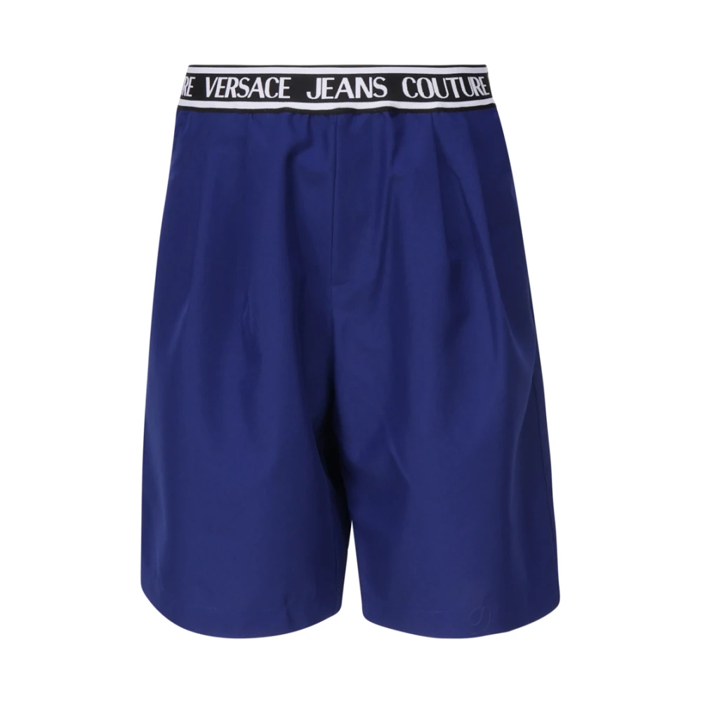 Versace Jeans Couture Casual Shorts Blue Heren