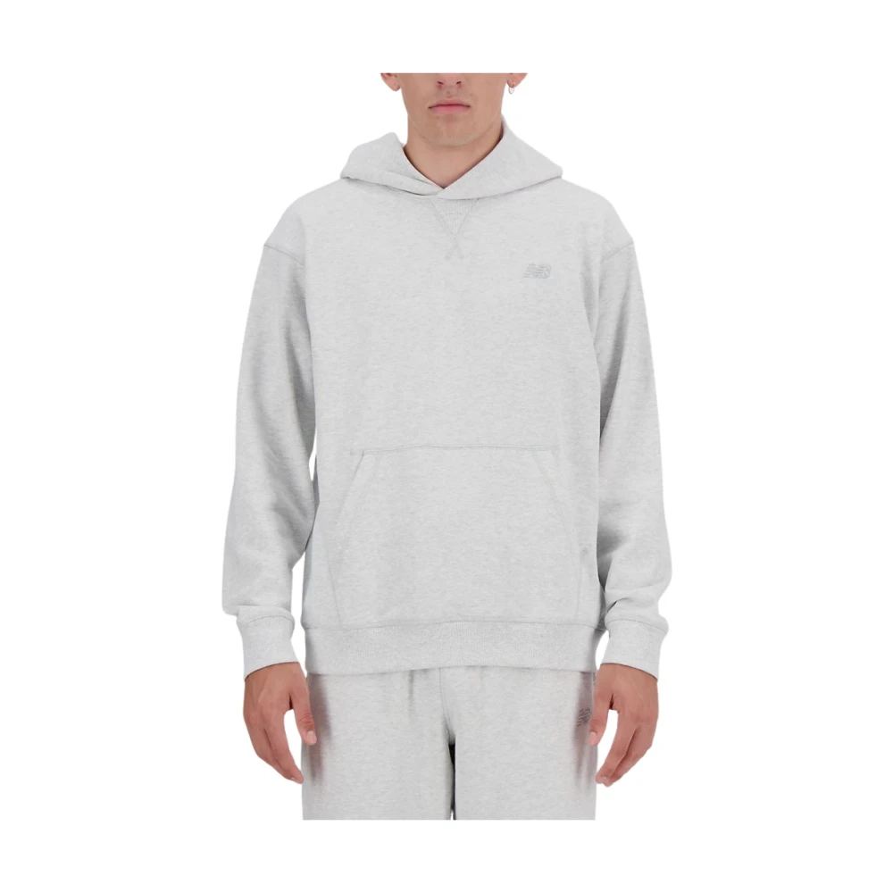 New Balance Athletics French Terry Hoodie Gray Heren