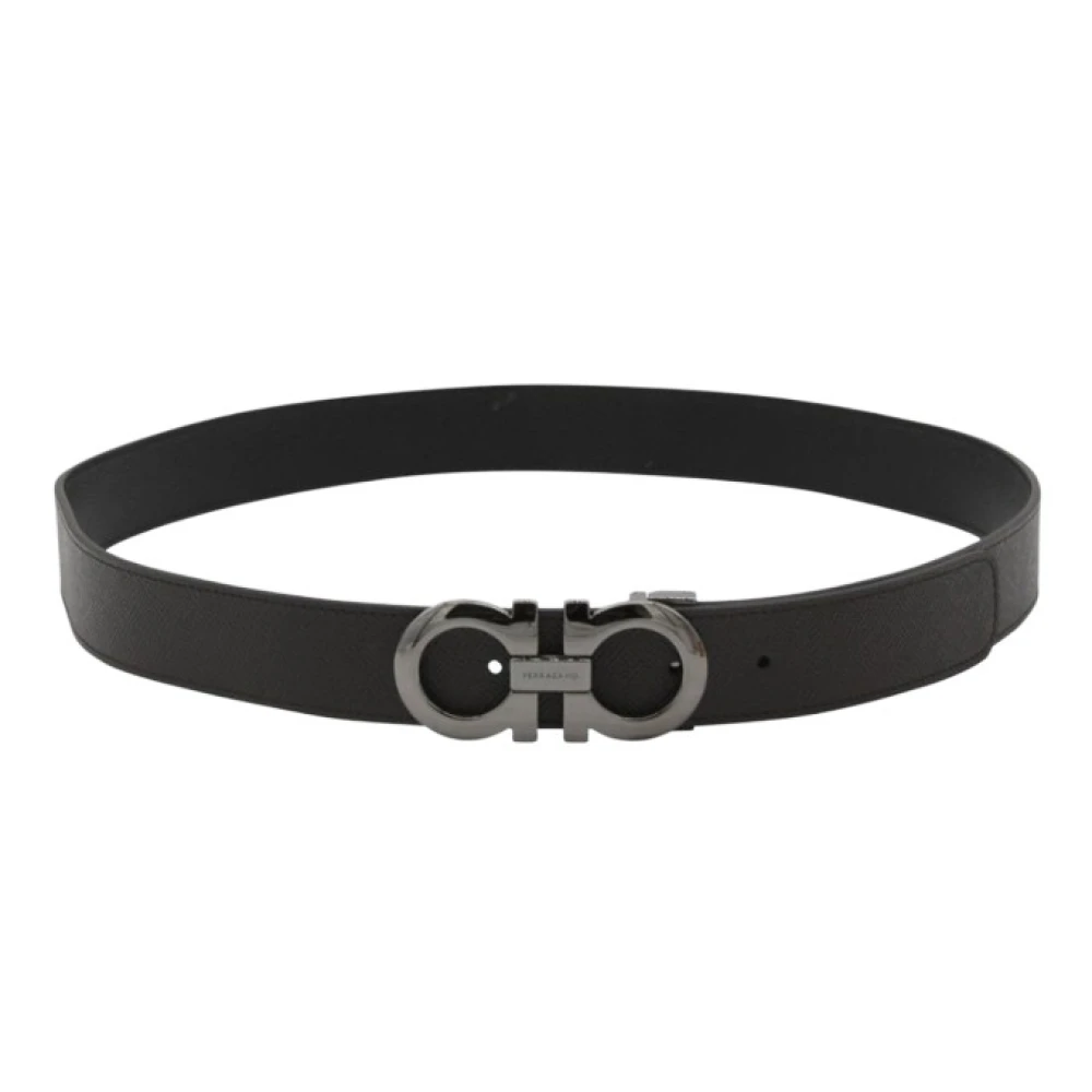 Ferragamo Men's Black Stylish Belts Collection - Belts - 100 Cm - Accessories