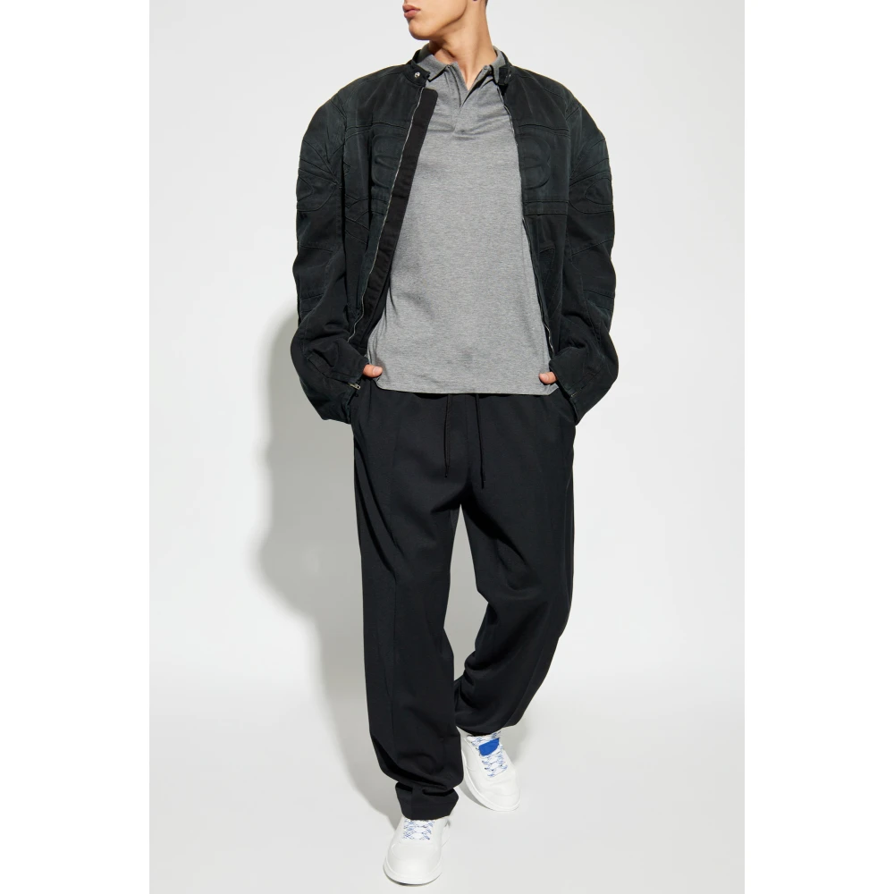 Emporio Armani Polo met logo Gray Heren