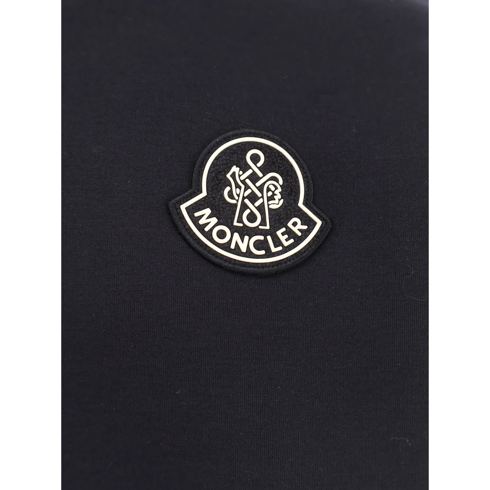 Moncler Neopreen Sweatshirt met Patch Logo Black Heren