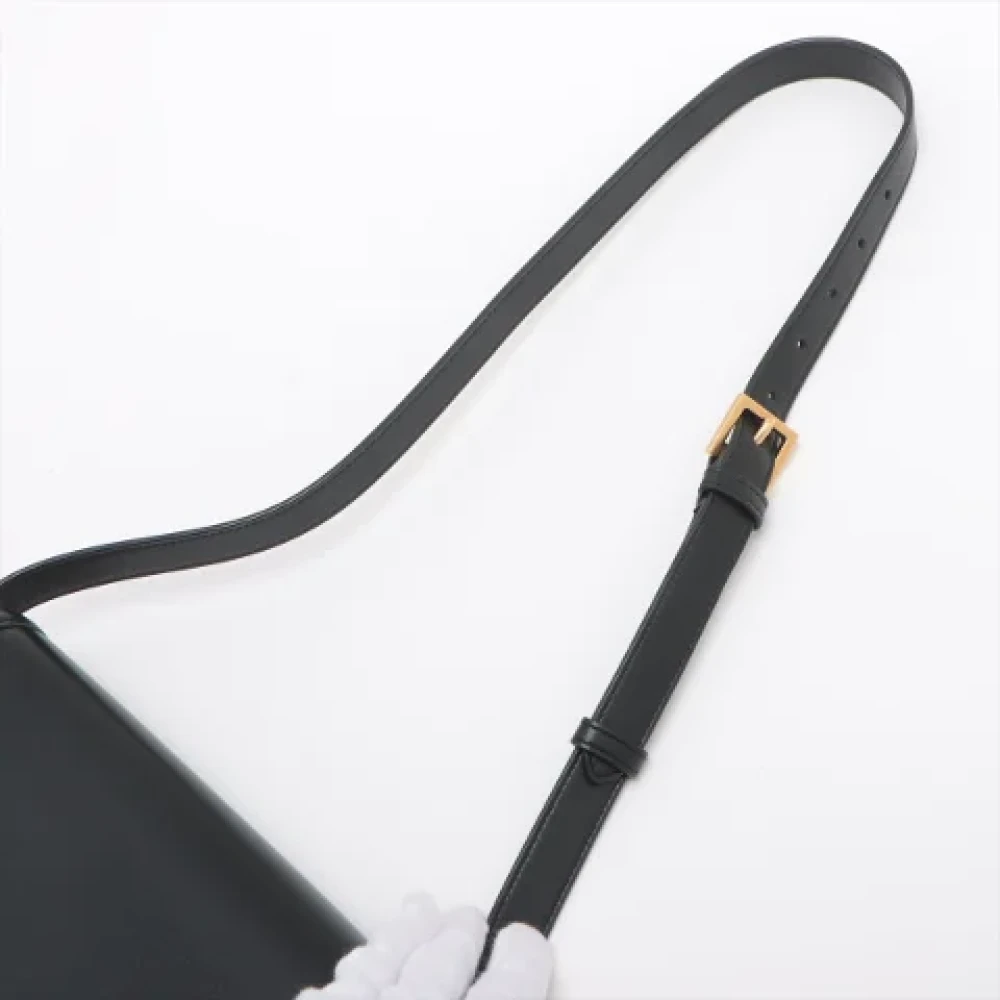 Yves Saint Laurent Vintage Pre-owned Leather handbags Black Dames