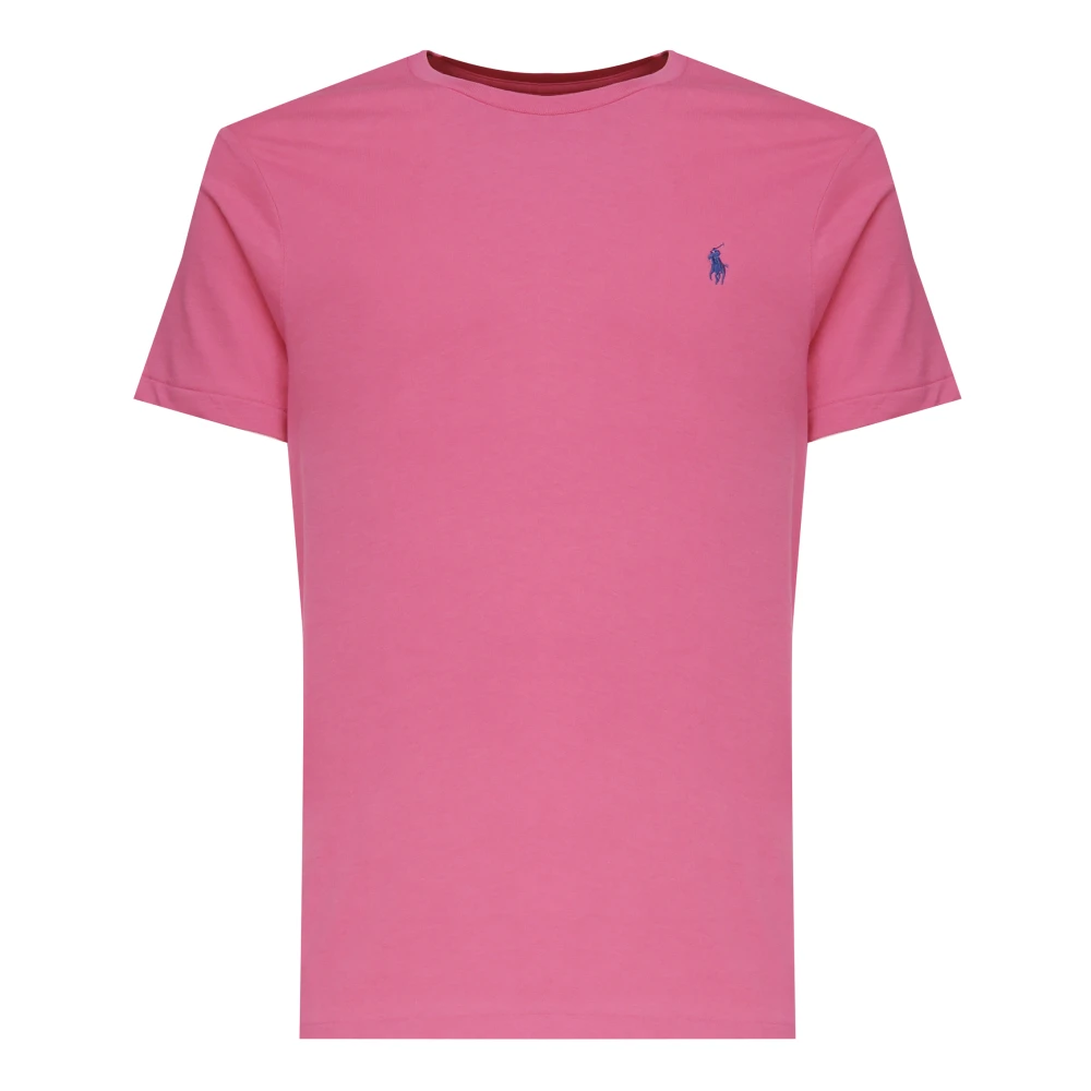 Polo Ralph Lauren Men's Pink T-Shirts, 2XL, T-Shirt With Logo