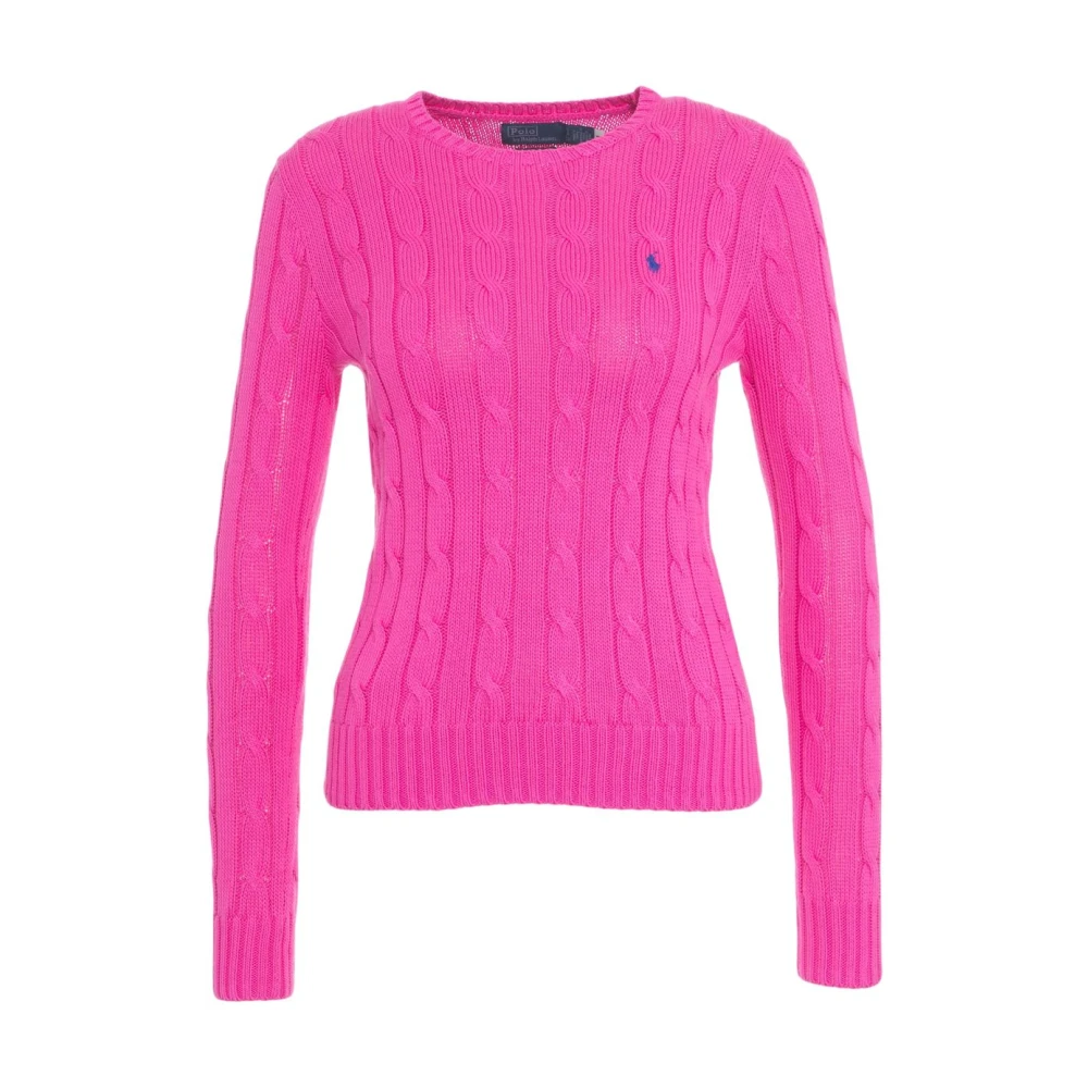 Polo Ralph Lauren Roze Kabeltrui Ss25 Pink Dames